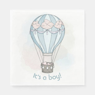 Whimsical baby shower napkins