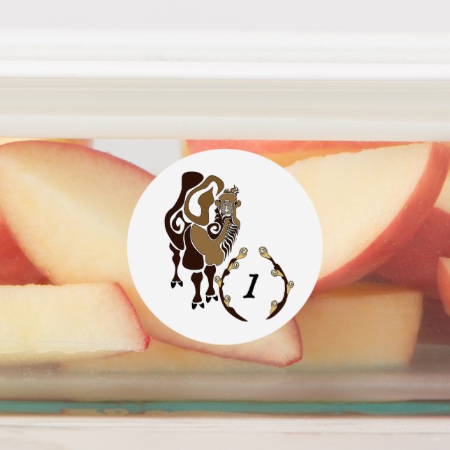 Whimsical Bactrian Camel Monogram Labels (Affixed)