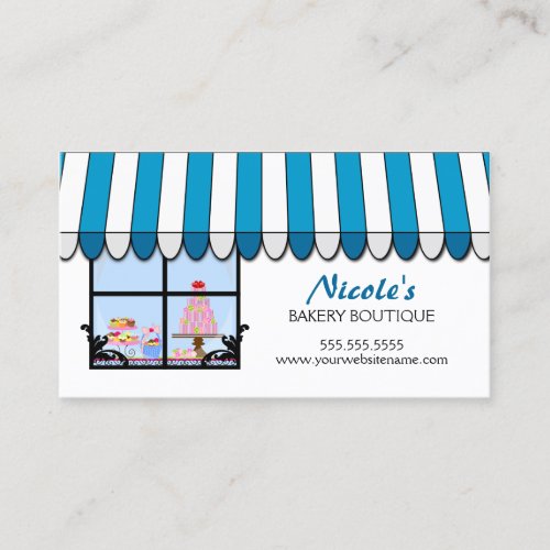 Whimsical Bakery Boutique / Shop Business Cards