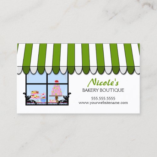 Whimsical Bakery Boutique / Shop Business Cards