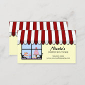 Whimsical Bakery Boutique / Shop Business Card (Front/Back)