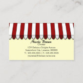 Whimsical Bakery Boutique / Shop Business Card (Back)
