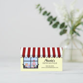 Whimsical Bakery Boutique / Shop Business Card (Standing Front)
