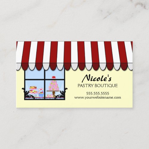 Whimsical Bakery Boutique / Shop Business Cards