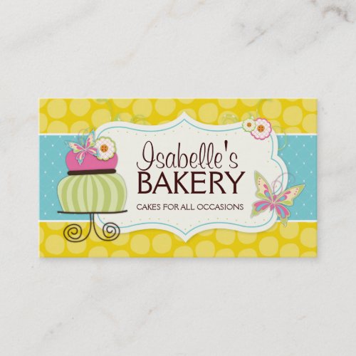Whimsical Bakery Business Card