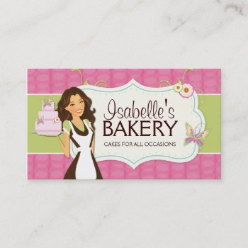 Whimsical Bakery Business Card by colourfuldesigns at Zazzle