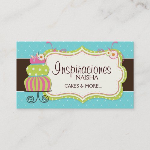 Whimsical Bakery Business Card