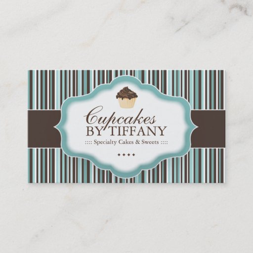 Customizable Whimsical Bakery Business Card