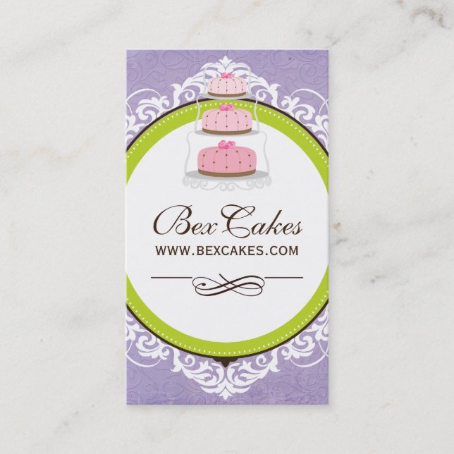 Whimsical Bakery Business Cards (Front)