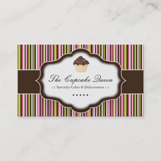 Customizable Whimsical Bakery Business Cards