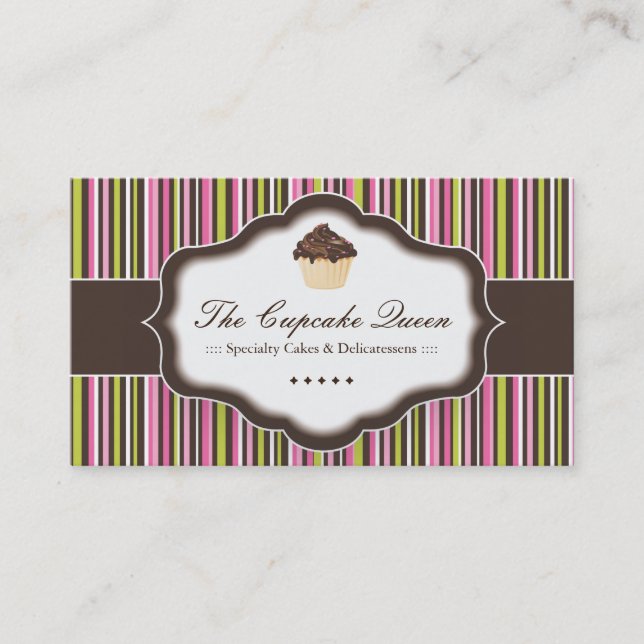 Whimsical Bakery Business Cards (Front)