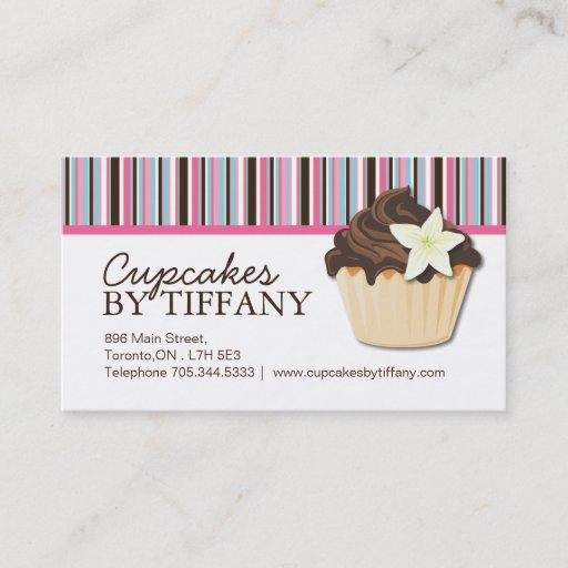 Customizable Whimsical Bakery Business Cards