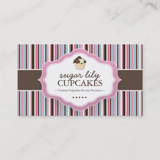Customizable Whimsical Bakery Business Cards