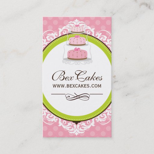 Customizable Whimsical Bakery Business Cards