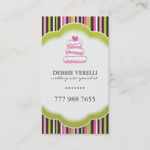 Whimsical Bakery Business Cards