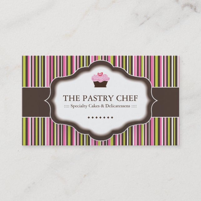 Whimsical Bakery Business Cards (Front)