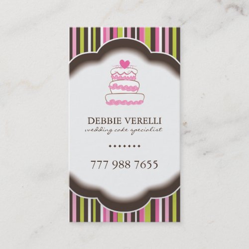 Whimsical Bakery Business Cards