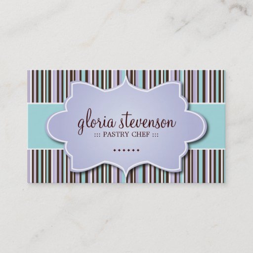Customizable Whimsical Bakery Business Cards
