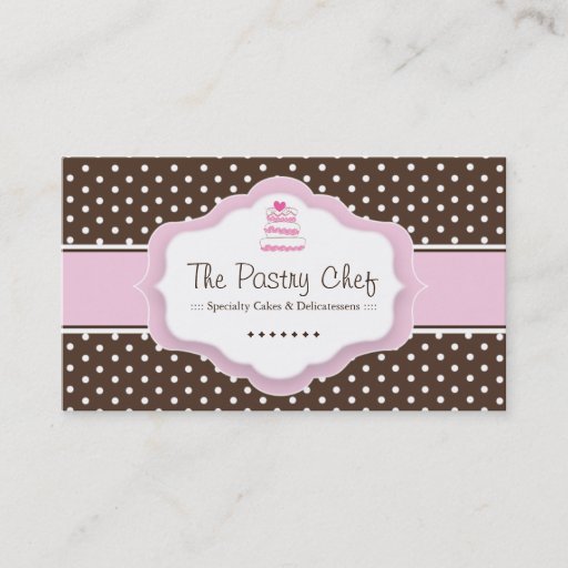 Customizable Whimsical Bakery Business Cards