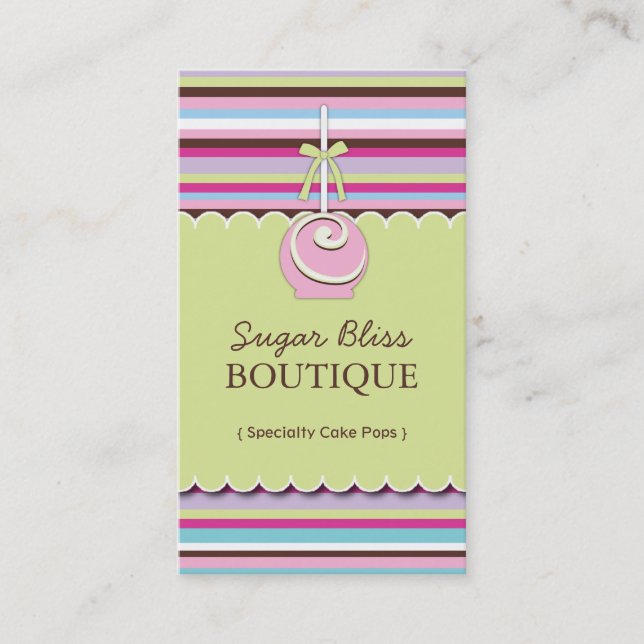 Whimsical Bakery Business Cards (Front)