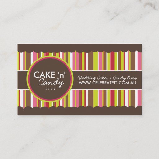 Customizable Whimsical Bakery Business Cards