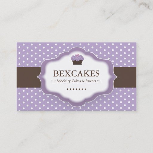 Customizable Whimsical Bakery Business Cards