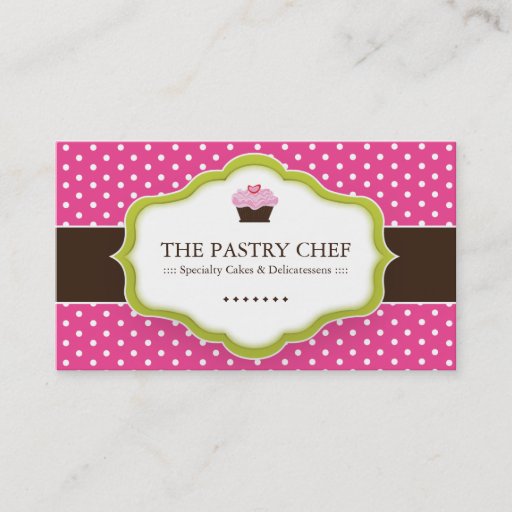 Customizable Whimsical Bakery Business Cards