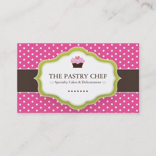 Whimsical Bakery Business Cards (Front)