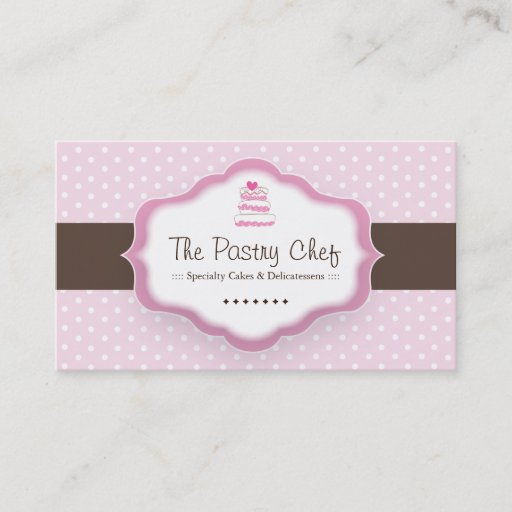 Customizable Whimsical Bakery Business Cards