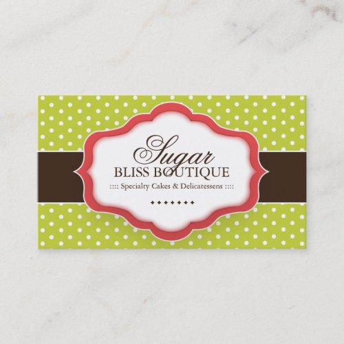Whimsical Bakery Business Cards