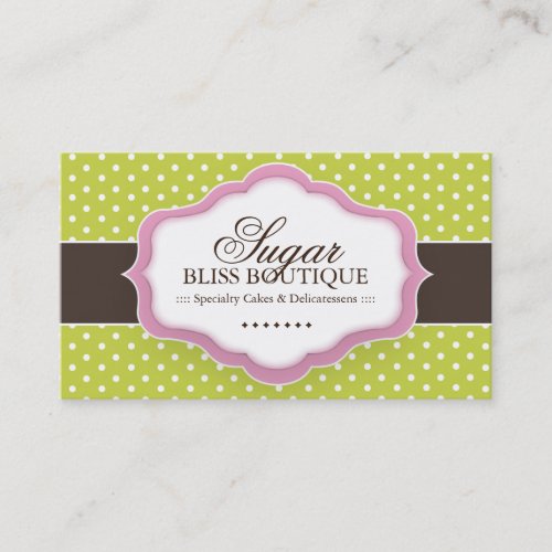 Whimsical Bakery Business Cards
