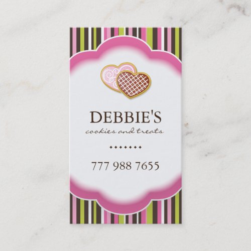 Whimsical Bakery Business Cards