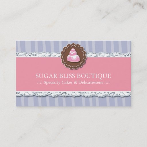 Customizable Whimsical Bakery Business Cards
