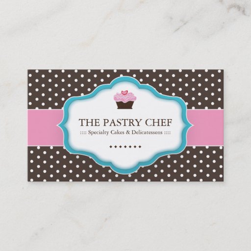 Customizable Whimsical Bakery Business Cards