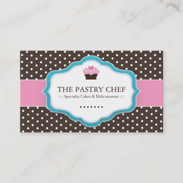 Whimsical Bakery Business Cards (Front)