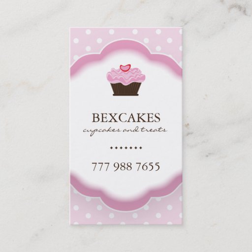 Customizable Whimsical Bakery Business Cards