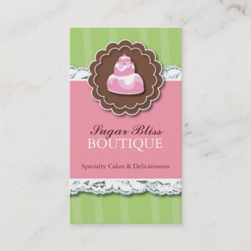 Whimsical Bakery Business Cards