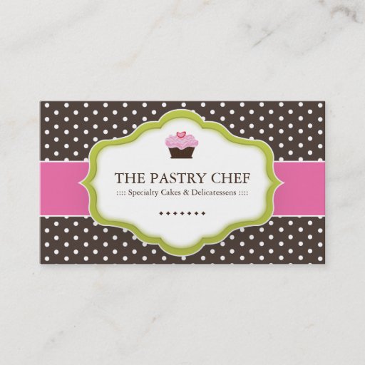 Customizable Whimsical Bakery Business Cards