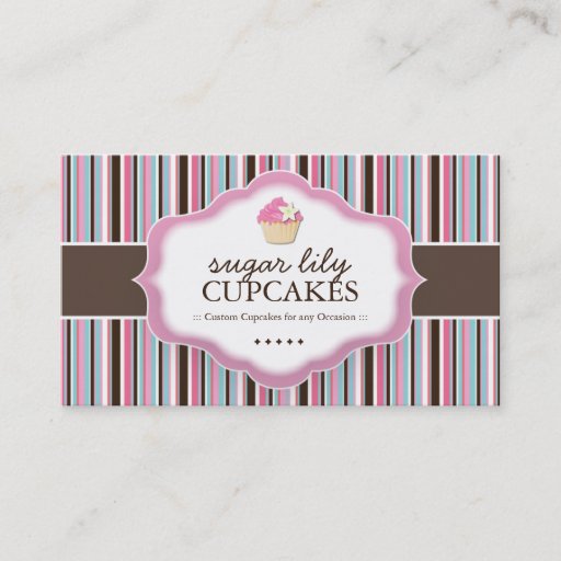 Customizable Whimsical Bakery Business Cards