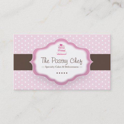 Customizable Whimsical Bakery Business Cards