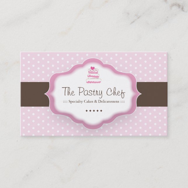 Whimsical Bakery Business Cards (Front)