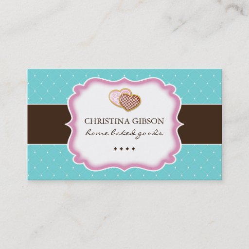 Customizable Whimsical Bakery Business Cards
