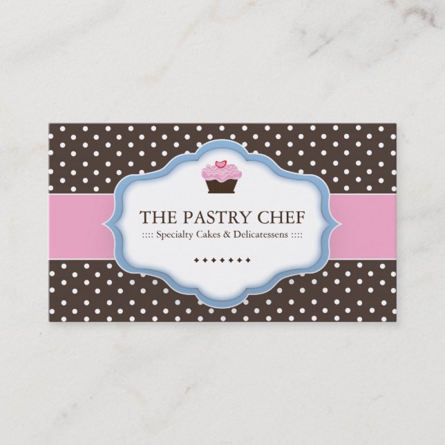 Whimsical Bakery Business Cards (Front)