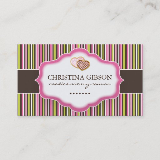 Customizable Whimsical Bakery Business Cards