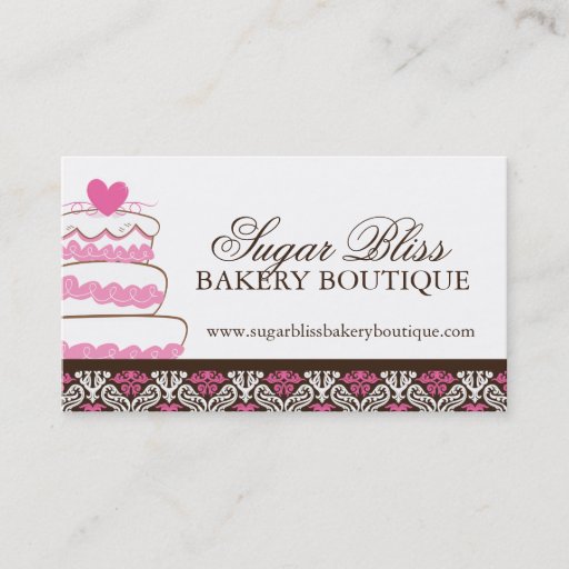 Customizable Whimsical Bakery Business Cards