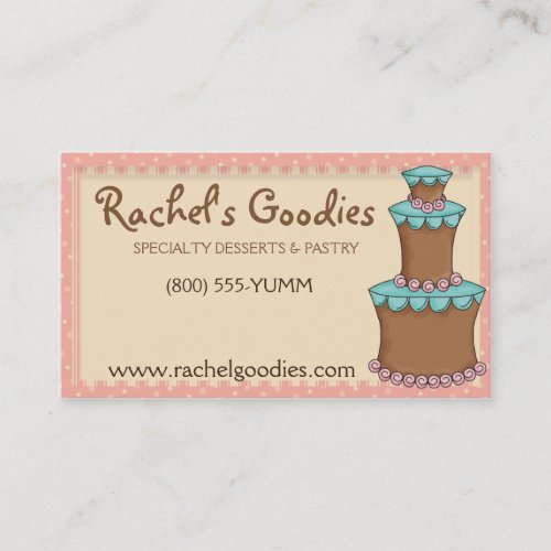 Whimsical Bakery Business - Profile Card Business Card