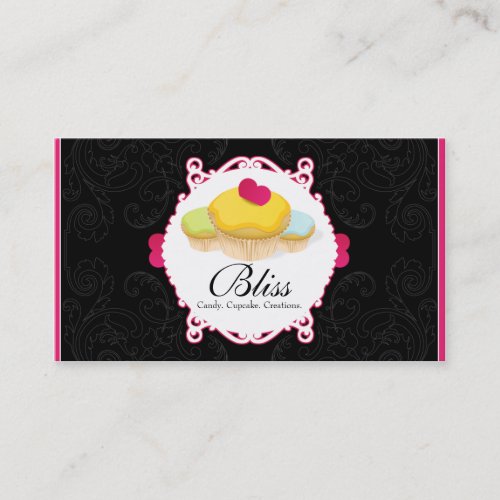 Whimsical Bakery &amp; Cupcake Business Card
