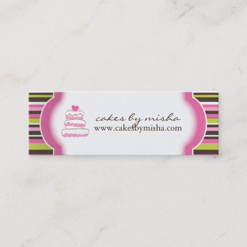 Whimsical Bakery Packaging Tags Business Card Template