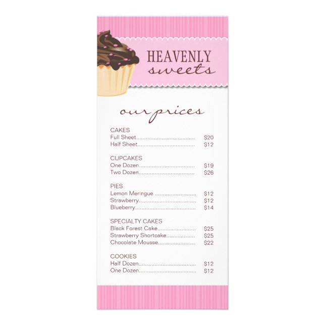 Whimsical Bakery Rack Card (Front)