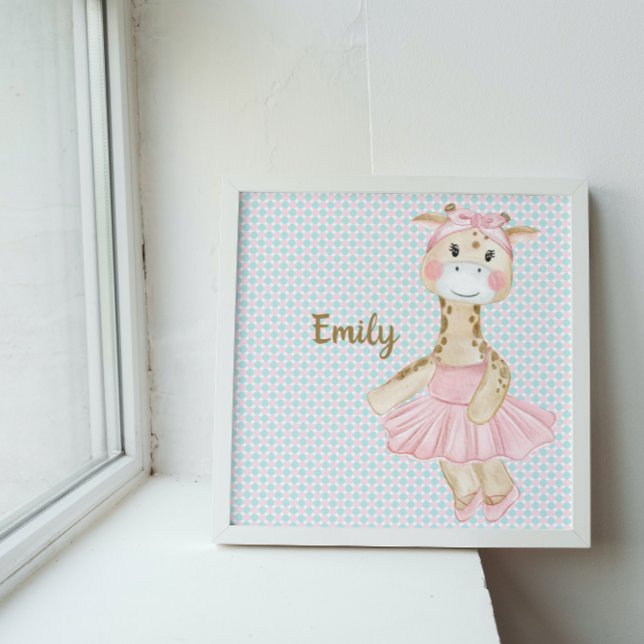 Whimsical Ballerina Giraffe Poster (Creator Uploaded)